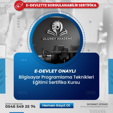 Bilgisayar Programlama Teknikleri Eğitimi Sertifika Kursu