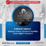 Matbaa Üretim Yöneticisi Sertifika Kursu Eğitimi Seviye 6